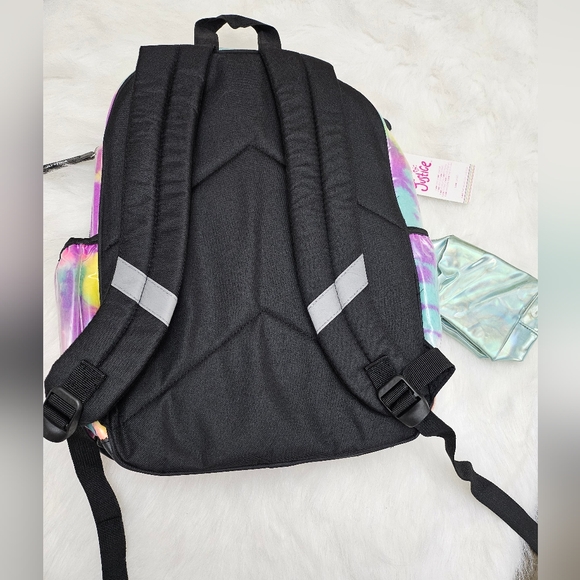 Justice• 3 Piece• 17"• Backpack Set• Tie Dye Sherpa• Purple• New!! - Picture 3 of 7